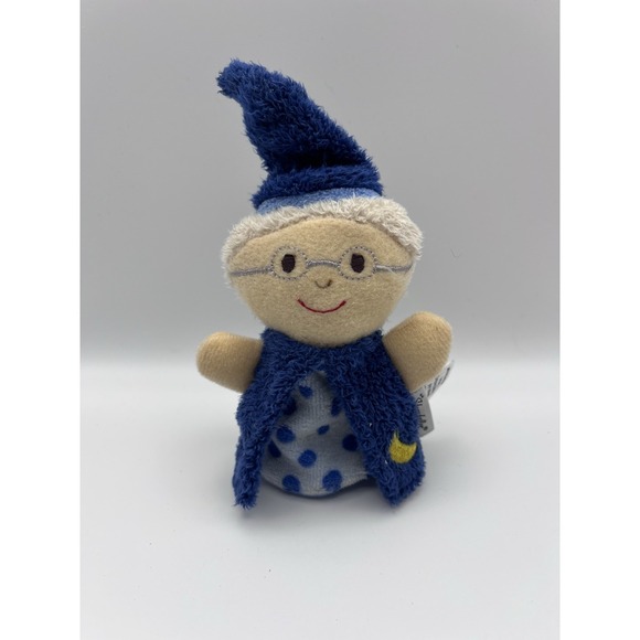 Other - Sterntaler Wizard Finger Puppet Blue Moon & Stars Plush Storytelling Toy Germany
